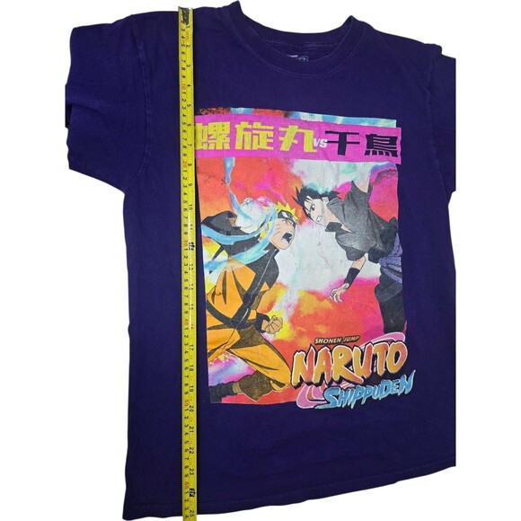 Naruto Shippuden Rasengan vs Chidori Purple T shirt Mens Size Medium anime - Picture 4 of 7